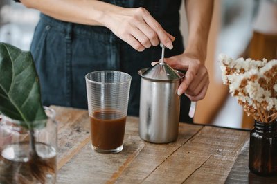 Bodum Latteo manual milk frother glass plunger